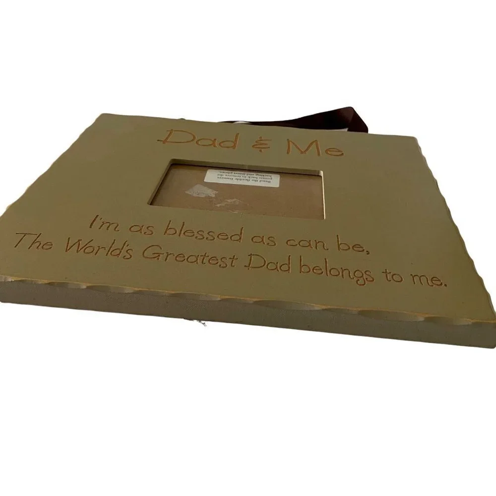 The Worlds Greatest Dad Large Wooden Picture Frame